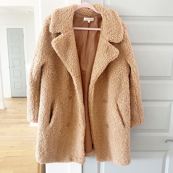 Solitaire Jackets & Blazers - Solitaire Long Teddy Coat